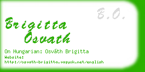 brigitta osvath business card
